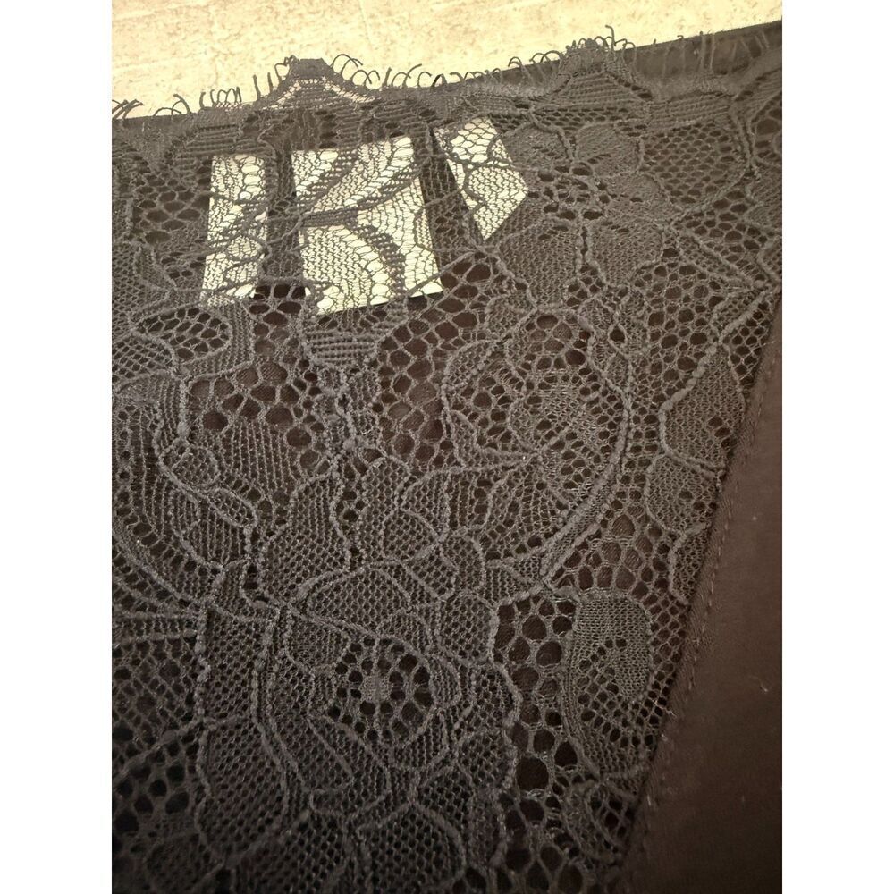 H&M Black Lace-Trimmed Strappy Top Size S - Picture 5 of 9